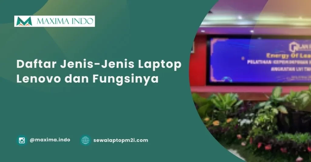 Jenis-Jenis Laptop Lenovo